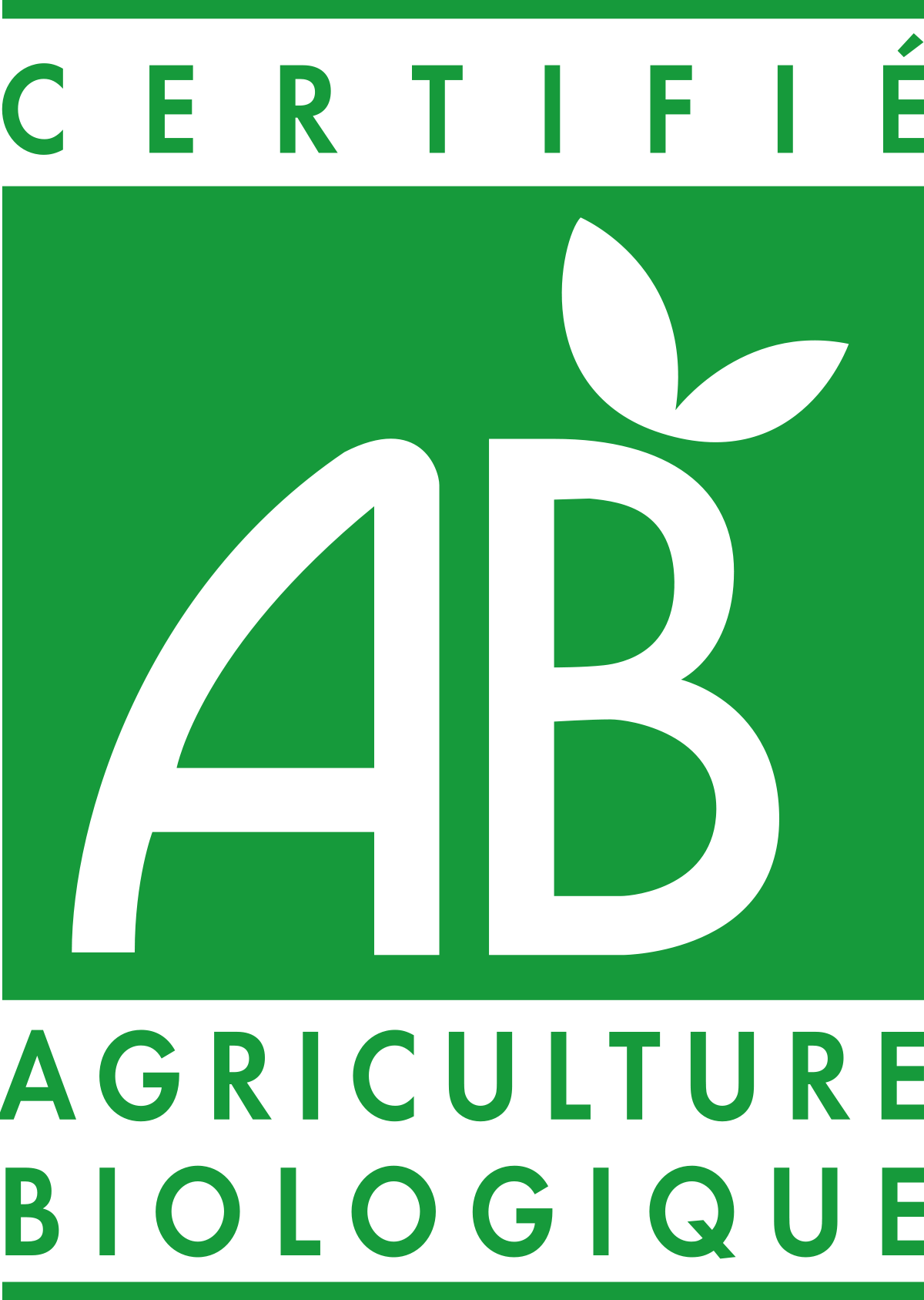 AB (agriculture Biologique)
L'appellation en français « agriculture biologique » est apparue vers 1950 comme équivalent de l'