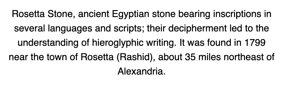 Rosetta Stone