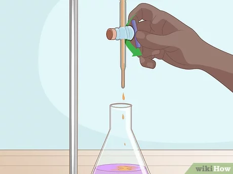 Titration: is a laboratory process for determining the concentration of a solution by reacting it with a known concentration 