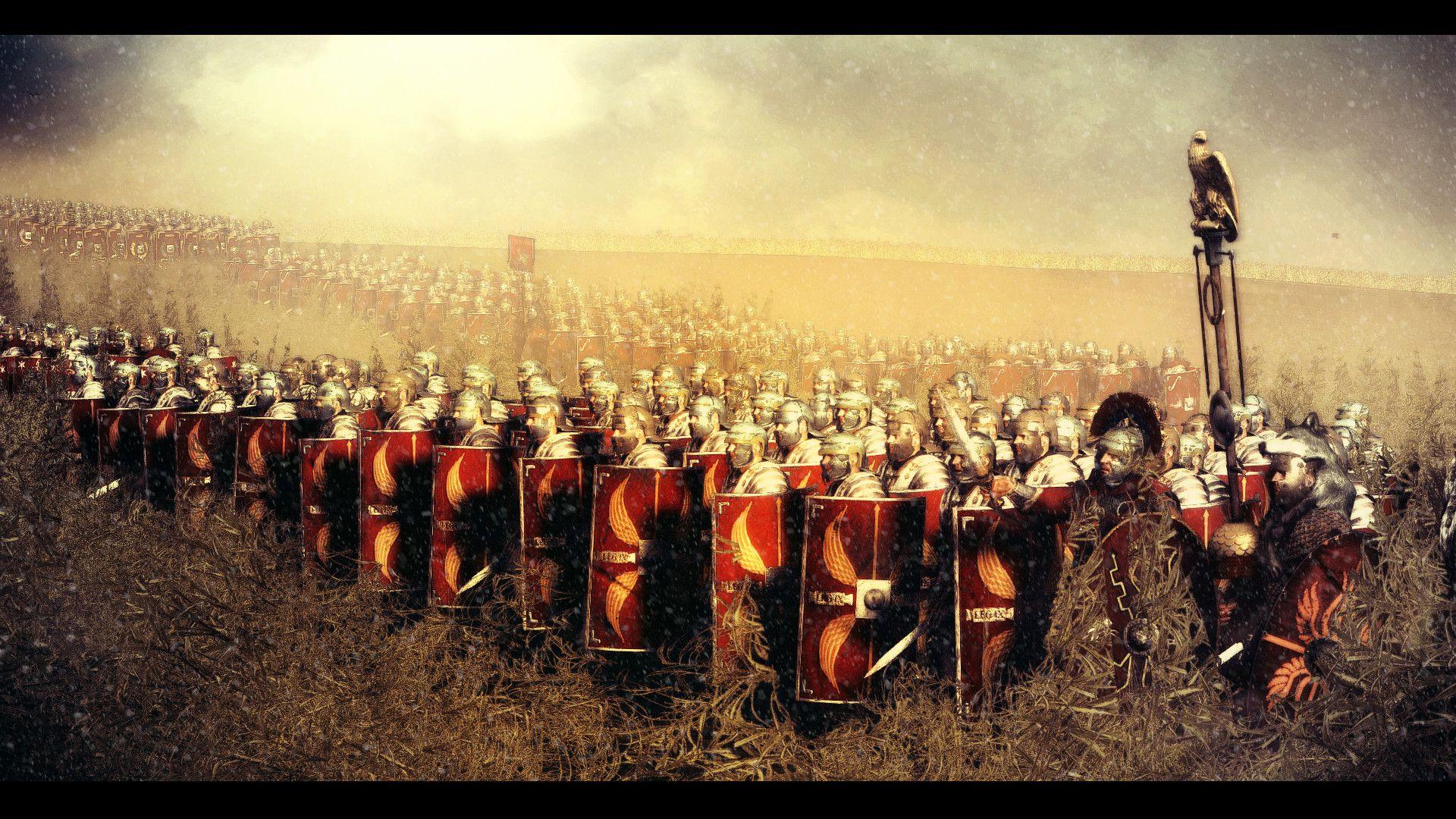 The Roman army was huge