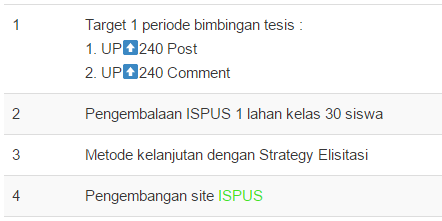 Target Pertama