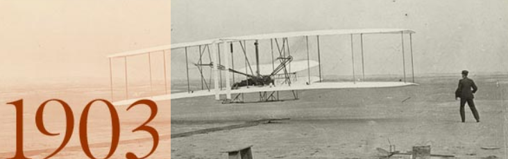 1903-The arrival of Airplanes!