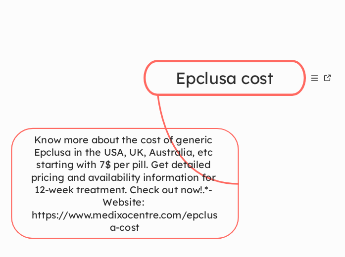 Epclusa cost - Mind Map