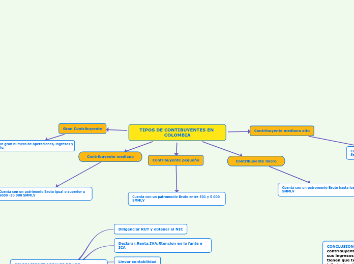 TIPOS DE CONTIBUYENTES EN COLOMBIA
