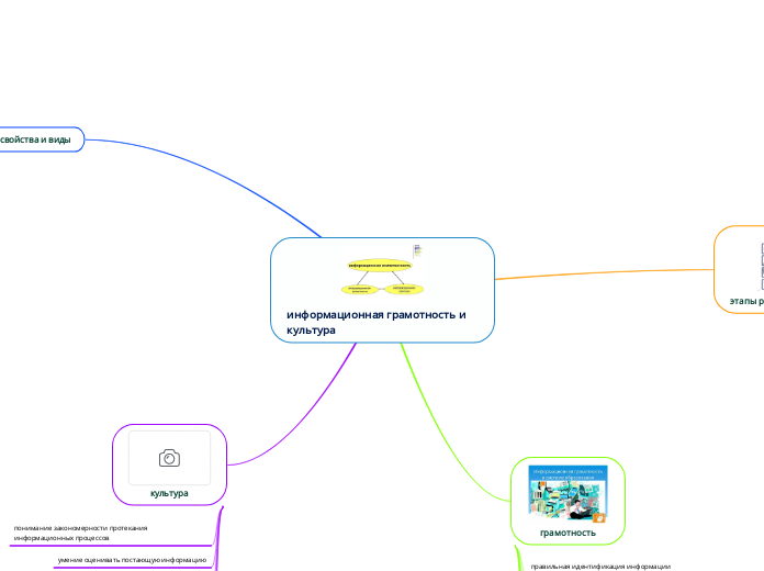 информационная грамотность и кул...- Мыслительная карта