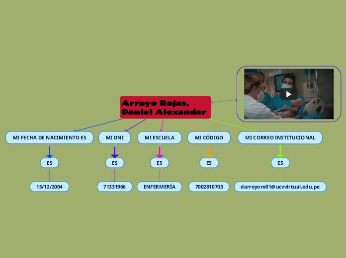 Arroyo Rojas, Daniel Alexander - Mapa Mental