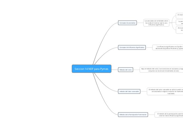 Seccion 14 NIIF para Pymes - Mapa Mental
