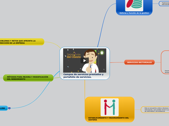 Campos de servicios prestados y portafo...- Mapa Mental