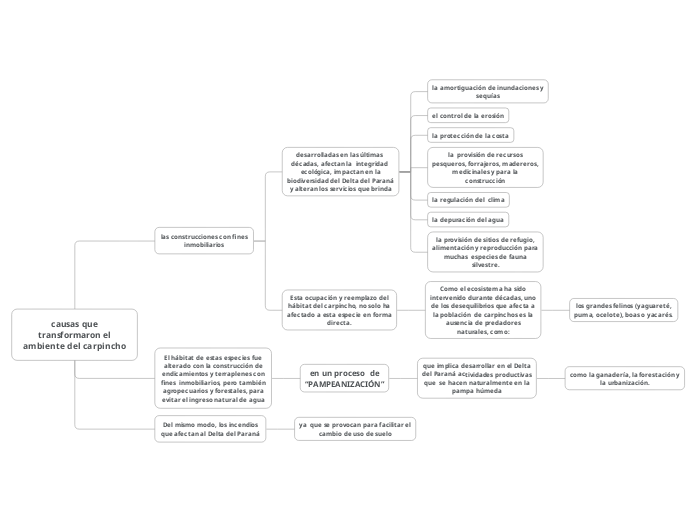 causas que
transformaron el
ambiente de...- Mapa Mental