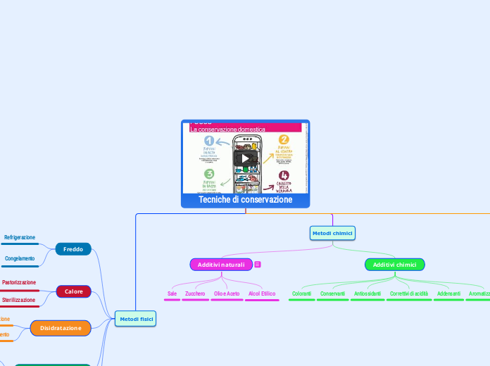 Tecniche di conservazione - Mappa Mentale