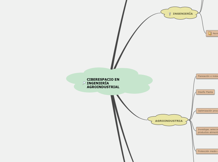 CIBERESPACIO EN INGENIERÍA AGROINDUSTRI...- Mapa Mental