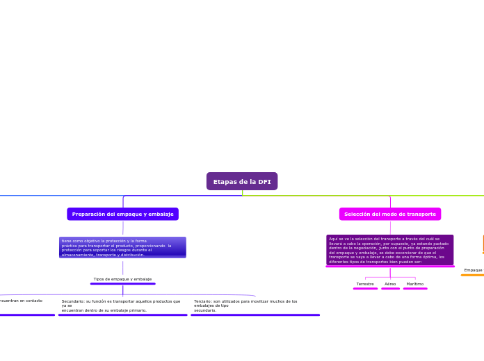 Etapas de la DFI - Mapa Mental