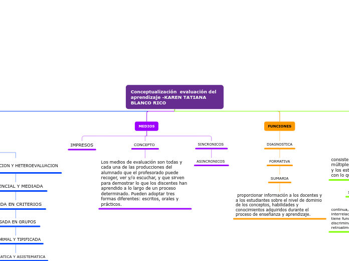 Conceptualización  evaluación del aprendizaje -KAREN TATIANA BLANCO RICO 