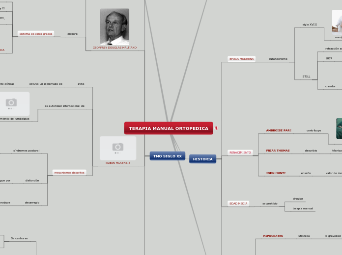 TERAPIA MANUAL ORTOPEDICA - Mapa Mental