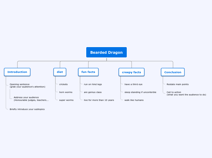 Bearded Dragon - Mind Map