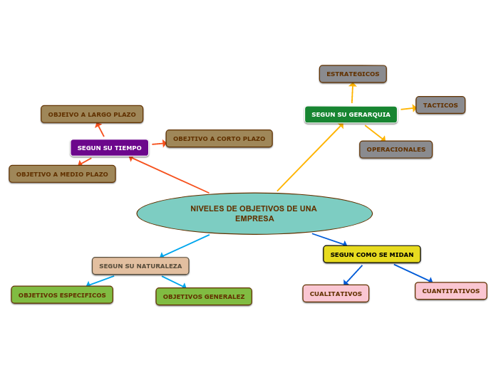 NIVELES DE OBJETIVOS DE UNA EMPRESA