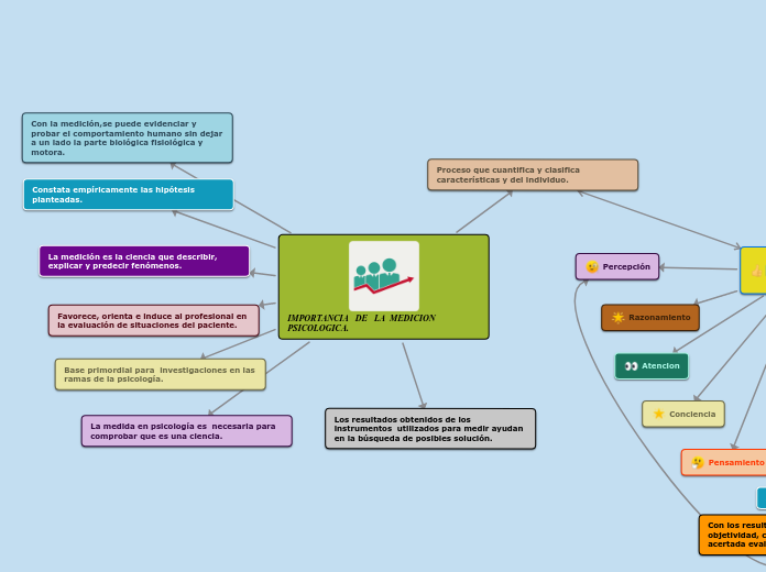 Mapa mental de Medicion y Evaluacion.