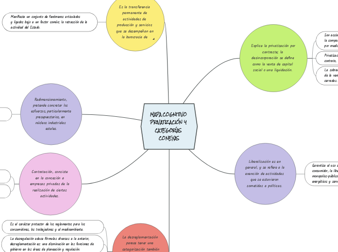 MAPA COGNITIVO PRIVATIZACIÓN Y CATEGORÍ...- Mapa Mental