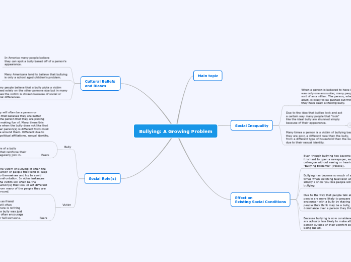 Bullying: A Growing Problem Bullying: A Growing Problem