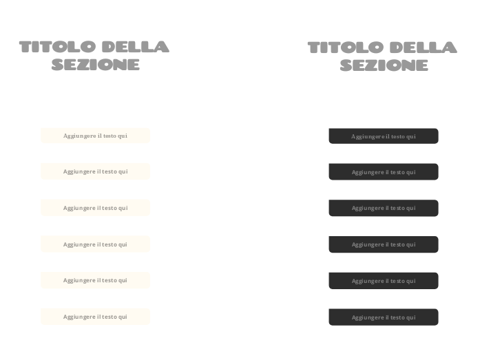 Grafico a T (verde e giallo) - Mind Map