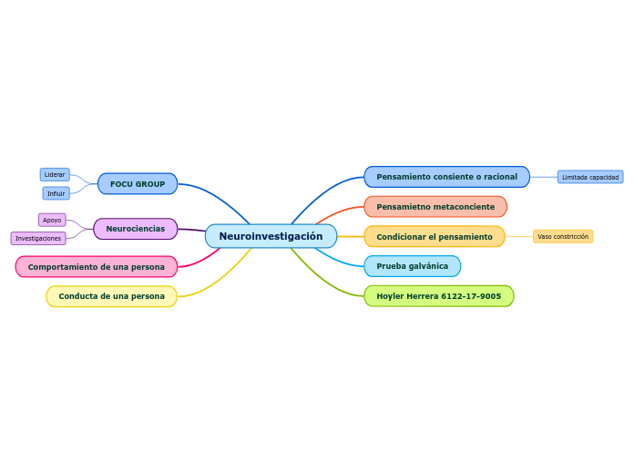 Neuroinvestigación - Mapa Mental