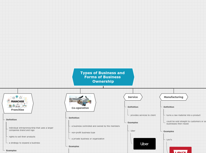 Types of Business and Forms of Business Ow...- Mind Map