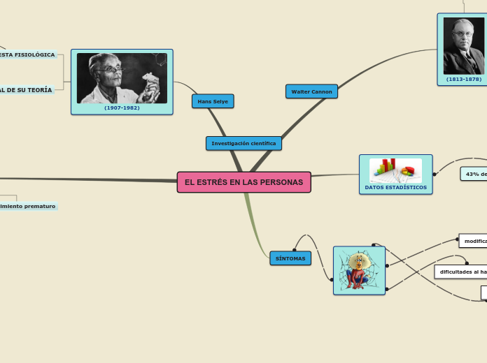 EL ESTRÉS EN LAS PERSONAS - Mapa Mental