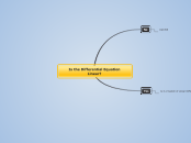 Is the Differential Equation Linear? - Mind Map