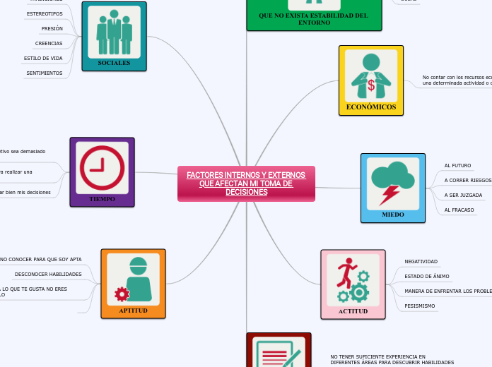 FACTORES INTERNOS Y EXTERNOS QUE AFECTAN MI TOMA DE DECISIONES 