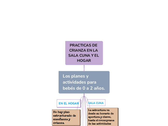 PRACTICAS DE CRIANZA EN LA SALA CUNA Y EL HOGAR