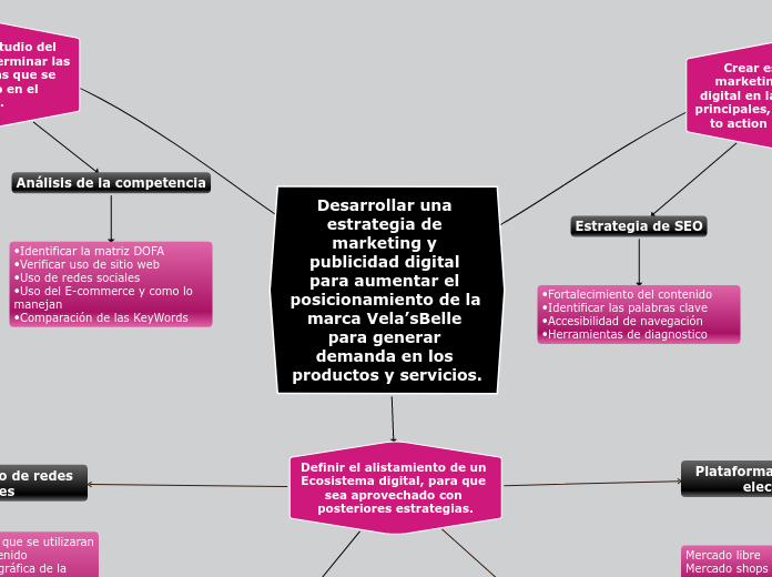 Desarrollar una estrategia de marketing...- Mapa Mental