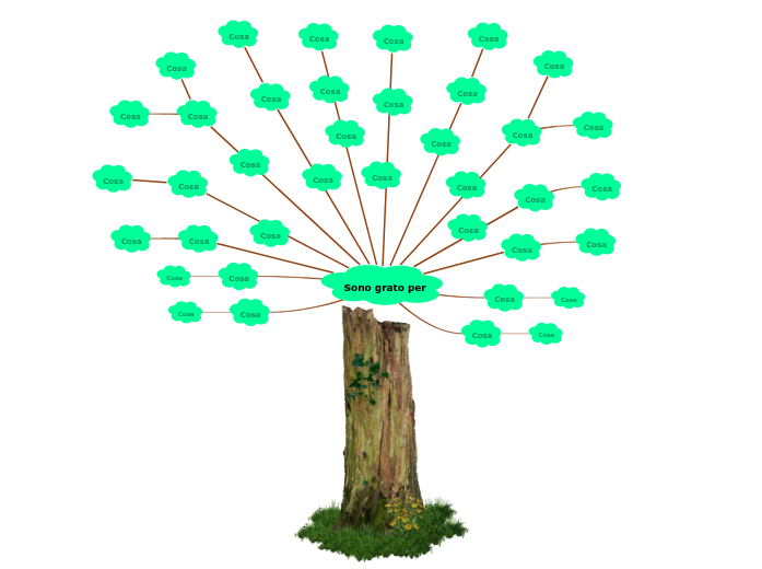 Sono grato per - Mappa Mentale