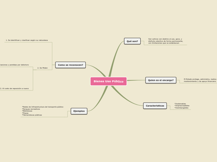 Bienes Uso Público - Mapa Mental