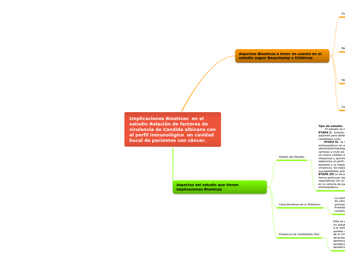 Implicaciones Bioeticas  en el estudio ...- Mapa Mental