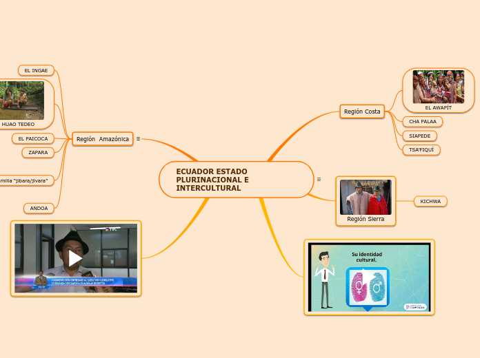 ECUADOR ESTADO PLURINACIONAL E INTERCUL...- Mapa Mental