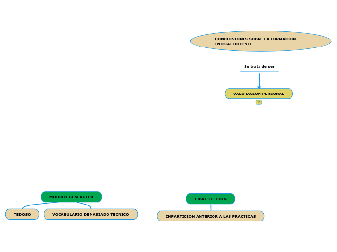 CONCLUSIONES SOBRE LA FORMACION INICIAL...- Mapa Mental