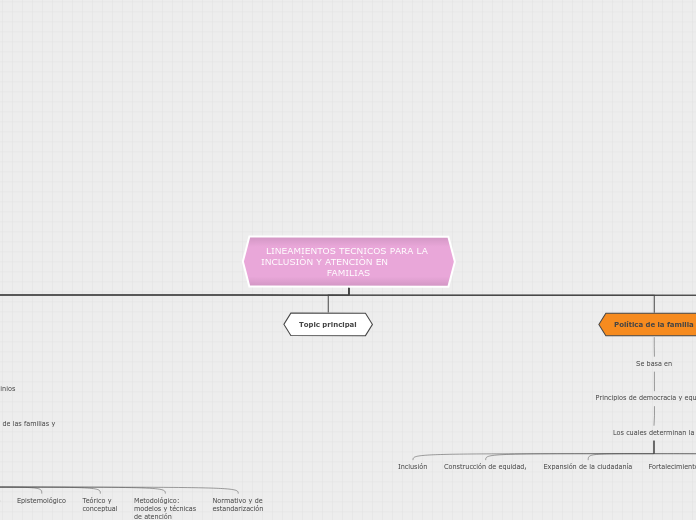 Lineamientos Tecnicos Para La InclusiÒn Y Mind Map