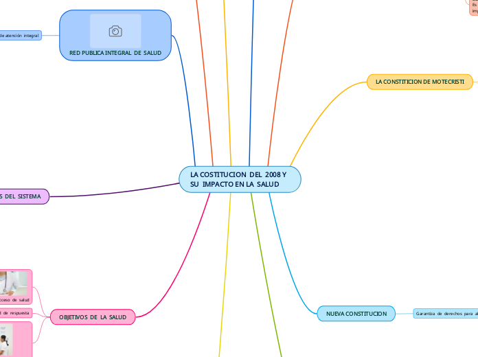 LA COSTITUCION  DEL  2008 Y  SU  IMPACT...- Mapa Mental