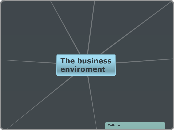 The business enviroment - Mind Map