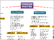 TIPOS DE MUESTRA  - Mapa Mental