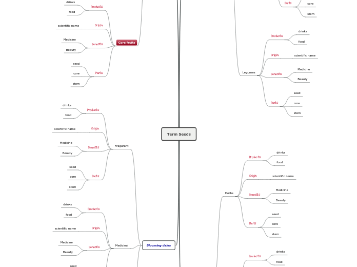 Term Seeds - Mind Map