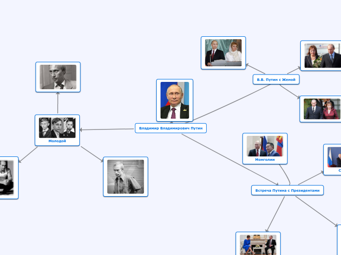 Владимир Владимирович Путин - Мыслительная карта