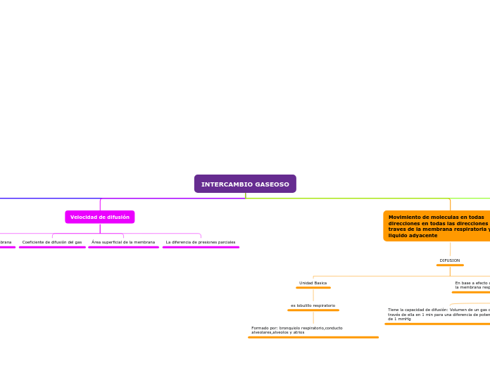 INTERCAMBIO GASEOSO - Mapa Mental