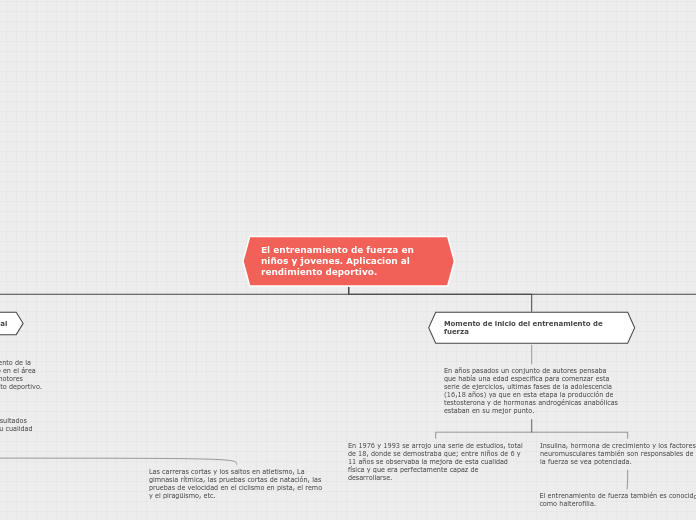 El entrenamiento de fuerza en niños y j...- Mapa Mental