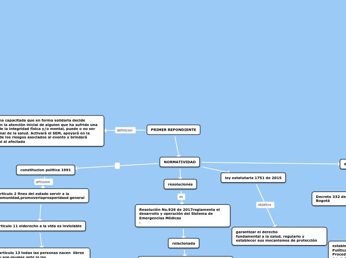 PRIMER REPONDIENTE - Mapa Mental