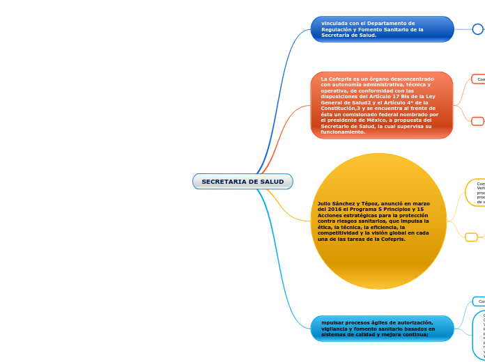 SECRETARIA DE SALUD - Mapa Mental