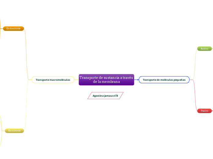 Transporte de sustancia a través de la ...- Mapa Mental