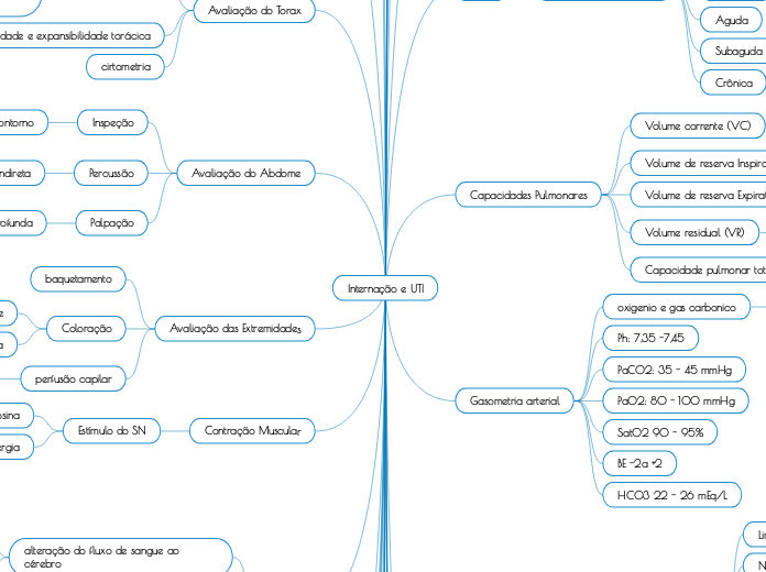 Internação e UTI - Mapa Mental