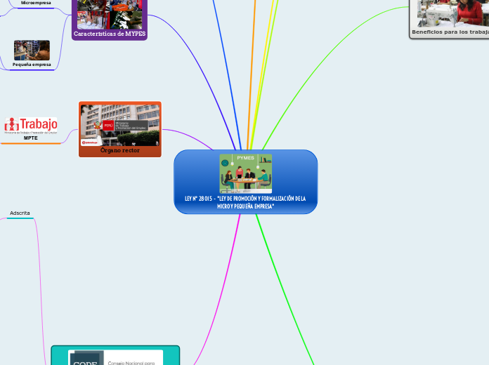 LEY N° 28015  - "LEY DE PROMOCIÓN Y FOR...- Mapa Mental
