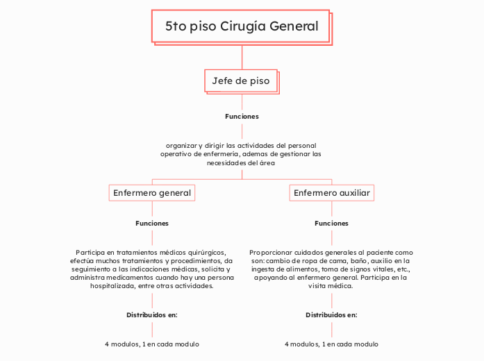  5to piso Cirugía General
 - Mapa Mental